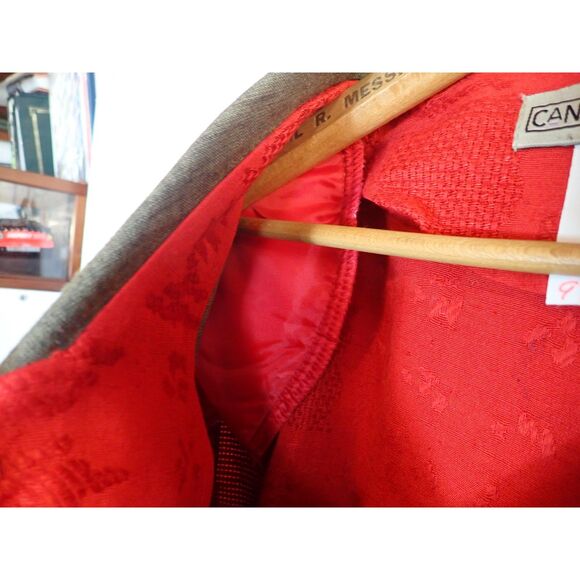 Canvasbacks Patchwork Embroidered Art Jacket Blazer Size 8 Small Red Ornate - Picture 12 of 12